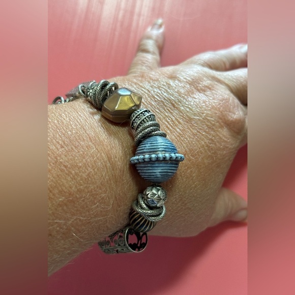 Silver and Brown Charm Bracelet - Picture 8 of 8